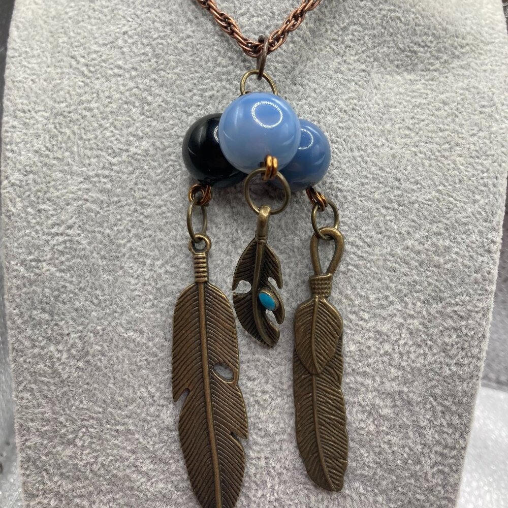 Witch B*tch Triple Feather Necklace